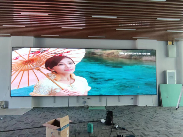 金坛P1.53led小间距屏安装案例